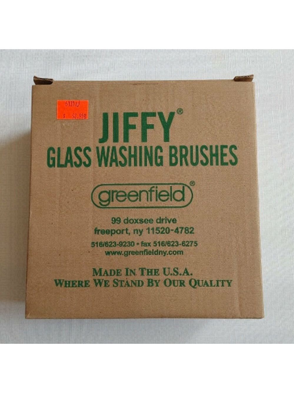 JIFFY Glass Washing Brushes NIB Greenfield
